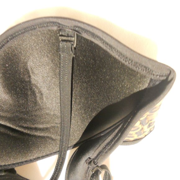 Kendall & Kylie Swim Bikini Top 32C, 34B, 32D  Leopard M NWT - Picture 5 of 7